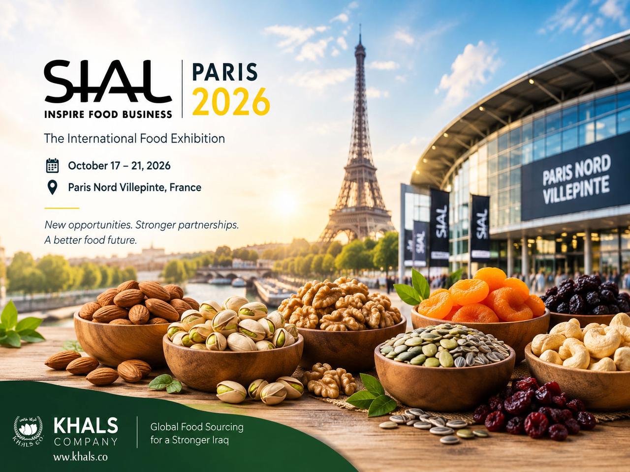 Khals Company to Attend SIAL Paris 2026